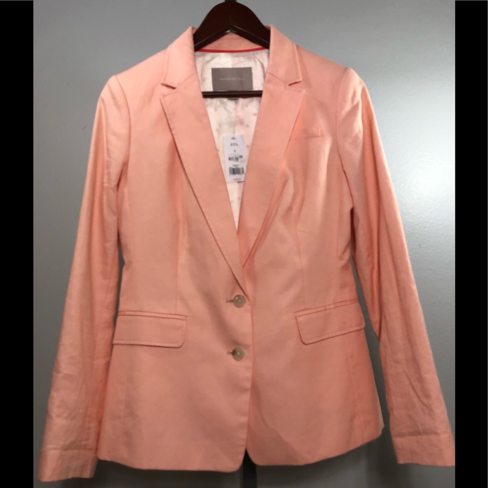 BANANA REPUBLIC  Women’s Peach Blazer  8 NWT